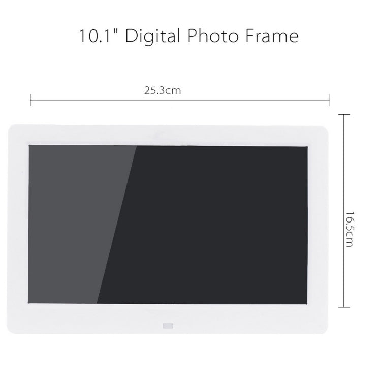 Cornice digitale per foto digitali widescreen HD da 10,1 pollici con supporto e telecomando, Allwinner E200, sveglia/MP3/MP4/lettore di film, 10.1 inch Allwinner E200, 10.1 inch/HSD-P503