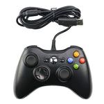 Gamepad controller cablato USB 2.0 per XBOX360, Plug and Play, lunghezza cavo: 2,5 m, For XBOX360, For XBOX360 (Black)