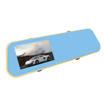 DVR per veicoli con doppia fotocamera, display Full HD 1080P da 4,3 pollici, visione grandangolare da 140 gradi, supporto visione notturna/monitoraggio parcheggio/registrazione in loop/rilevamento movimento/sensore G/scheda TF, 4.3 inch