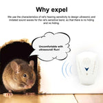 Insetticida elettronico ad ultrasuoni con due fasi di regolazione, bianco (spina USA), US Plug White, US Plug  Pink