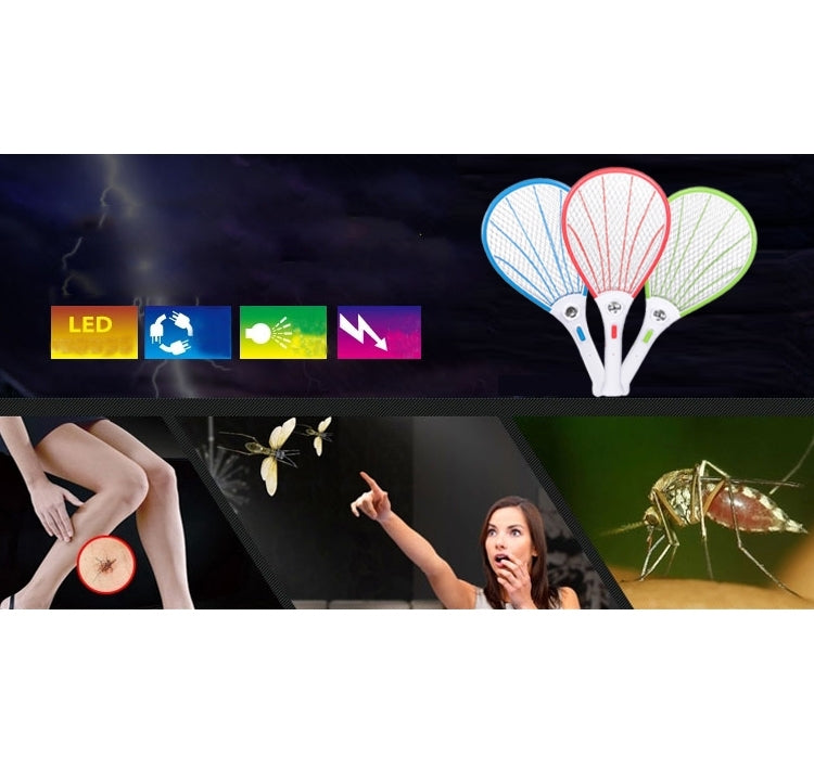 Scacciazanzare elettronico ricaricabile di alta qualità con luce flash, lunghezza: 50 cm (consegna colore casuale), Electronic Mosquito Swatter