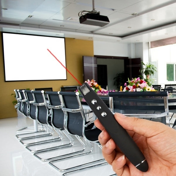 PP-1000 Presentazione multimediale Puntatore laser RF remoto da 2,4 GHz con ricevitore USB