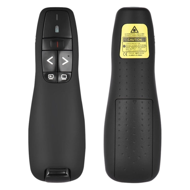 Presentatore multimediale con puntatore laser e ricevitore USB per proiettore/PC/laptop, distanza di controllo: 15 m (R400)