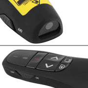 Presentatore multimediale con puntatore laser e ricevitore USB per proiettore/PC/laptop, distanza di controllo: 15 m (R400)