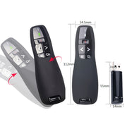 Presentatore multimediale con puntatore laser e ricevitore USB per proiettore/PC/laptop, distanza di controllo: 15 m (R400)