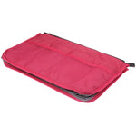Borsa cosmetica portatile multifunzione con doppia cerniera addensata, custodia nella borsa