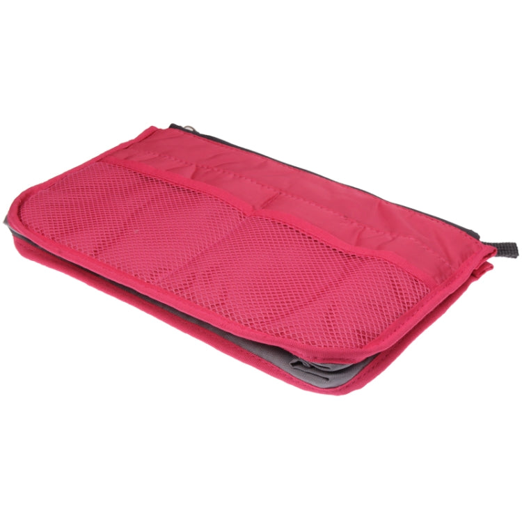 Borsa cosmetica portatile multifunzione con doppia cerniera addensata, custodia nella borsa