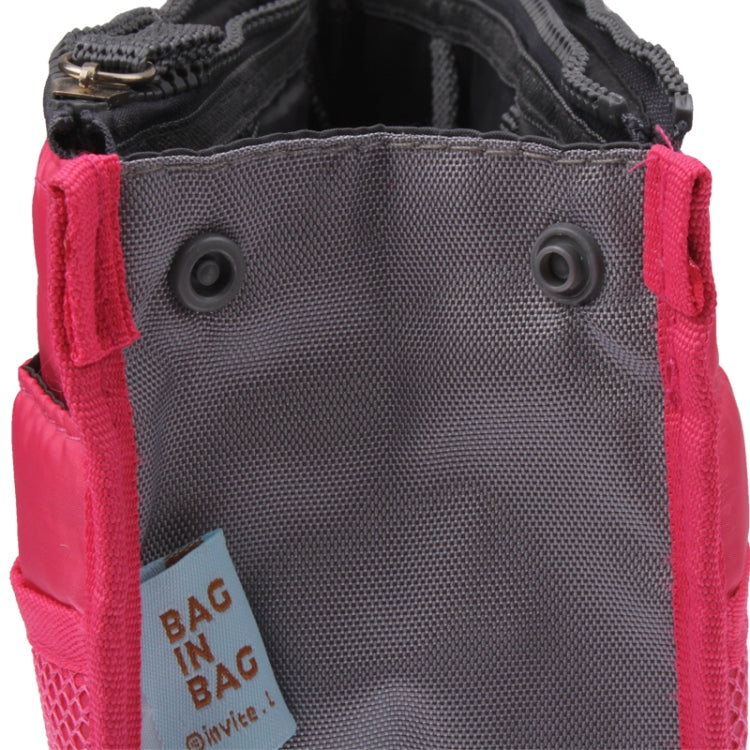 Borsa cosmetica portatile multifunzione con doppia cerniera addensata, custodia nella borsa