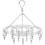 Appendiabiti rotondo in acciaio inossidabile con 20 clip, 20 Clips Hanger