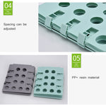 Stoccaggio per lavanderia in plastica durevole Piega scaffali per abbigliamento unici Strumenti per organizzare la scheda impilati, consegna colore casuale, dimensioni espandibili: 66 * 57 cm, 2317