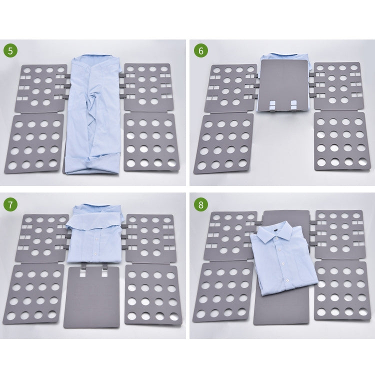 Stoccaggio per lavanderia in plastica durevole Piega scaffali per abbigliamento unici Strumenti per organizzare la scheda impilati, consegna colore casuale, dimensioni espandibili: 66 * 57 cm, 2317