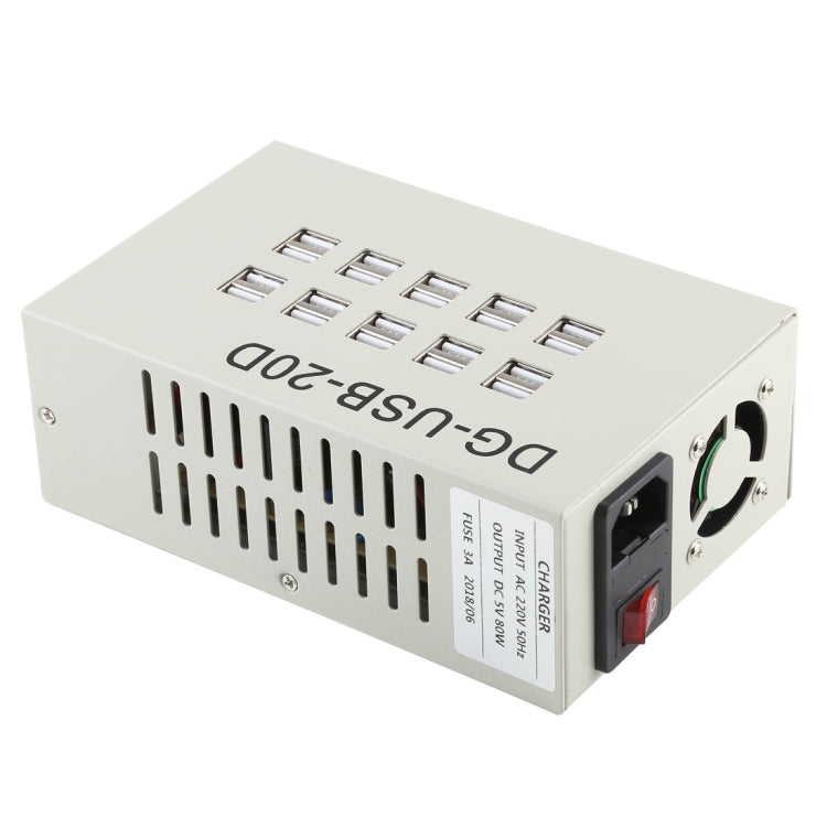 Adattatore alimentazione 60W con 20 porte USB
