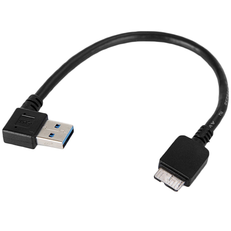 Cavo adattatore USB 3.0 maschio a micro USB 3.0 maschio, piegatura a destra, lunghezza: 12 cm, Right Angle (Length: 12cm)