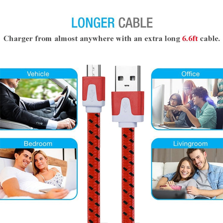 Cavo dati/ricarica da Micro USB a USB in tessuto da 2 m