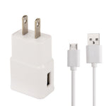 Cavo di sincronizzazione USB micro a 5 pin + caricatore da viaggio con presa americana