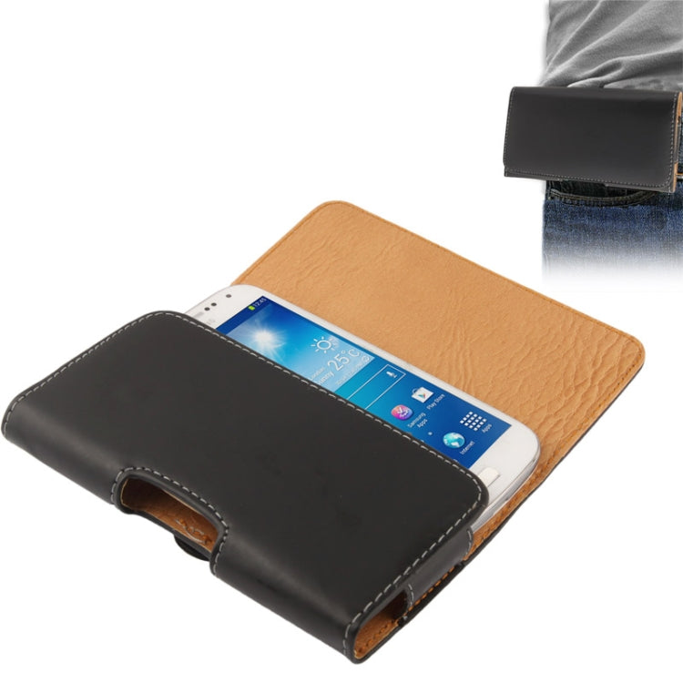 Custodia in pelle rigida con clip da cintura per Galaxy S IV mini