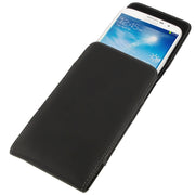 Custodia in pelle verticale con clip per Galaxy Mega 6.3