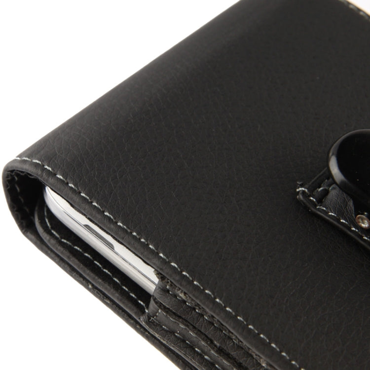Custodia in pelle verticale con clip per Galaxy Mega 6.3