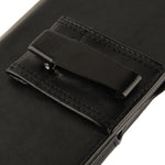 Custodia portafoglio in pelle con clip per Galaxy Mega 6.3