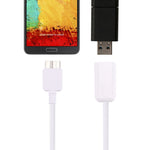 Cavo adattatore convertitore OTG da micro USB 3.0 maschio a USB 2.0 femmina da 21 cm
