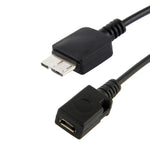 Cavo USB AF a Micro USB 3.0 + Micro USB 2.0 per Galaxy Note III / N9000, Lunghezza: 20 cm (Nero)