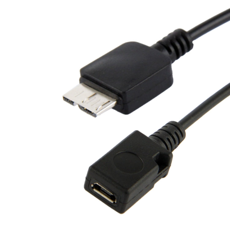 Cavo USB AF a Micro USB 3.0 + Micro USB 2.0 per Galaxy Note III / N9000, Lunghezza: 20 cm (Nero)