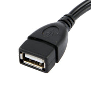 Cavo USB AF a Micro USB 3.0 + Micro USB 2.0 per Galaxy Note III / N9000, Lunghezza: 20 cm (Nero)