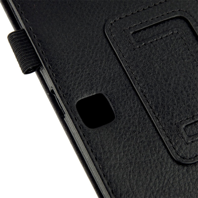 Custodia in pelle Flip con texture Litchi con supporto per Galaxy Tab 4 10.1 / T530