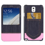 Custodia portafoglio in pelle per Galaxy Note III N9000
