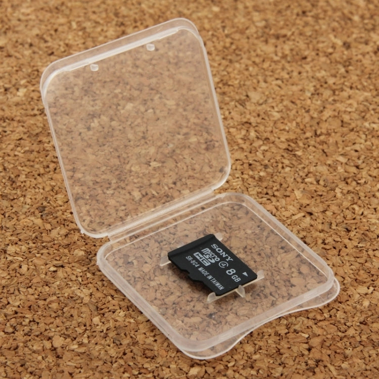Scatola per scheda di memoria in plastica trasparente da 100 pezzi per scheda Micro SD (scheda TF), TF Card