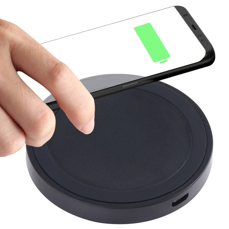 Tappetino di ricarica wireless Qi rotondo universale