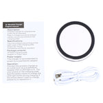 Tappetino di ricarica wireless Qi rotondo universale