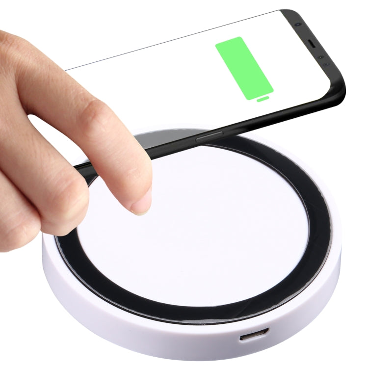 Tappetino di ricarica wireless Qi rotondo universale