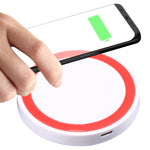Tappetino di ricarica wireless Qi rotondo universale