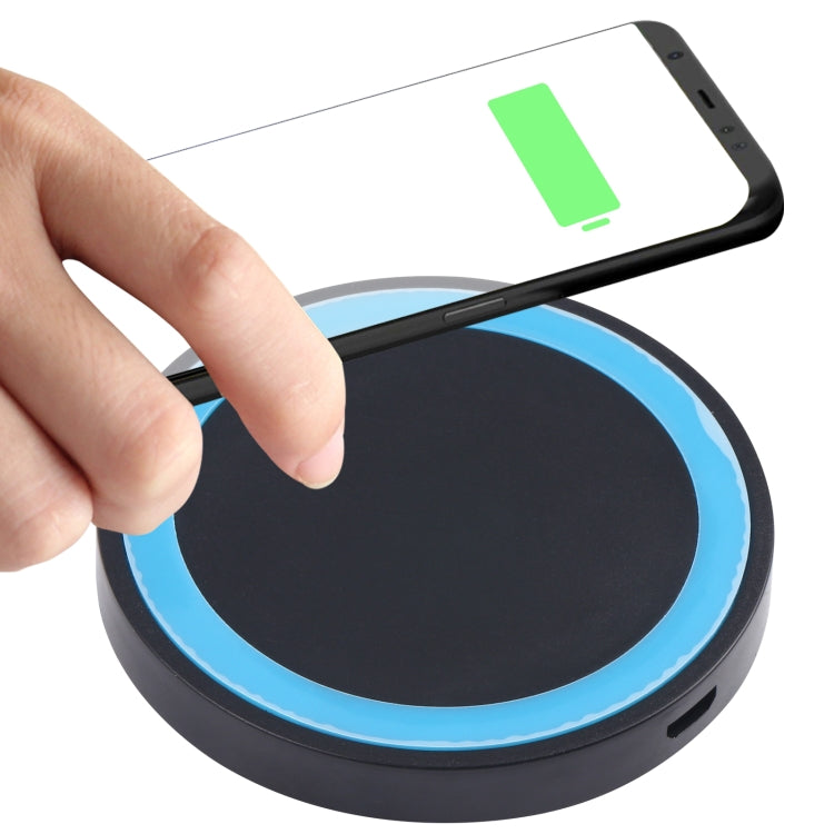 Tappetino di ricarica wireless Qi rotondo universale