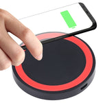 Tappetino di ricarica wireless Qi rotondo universale