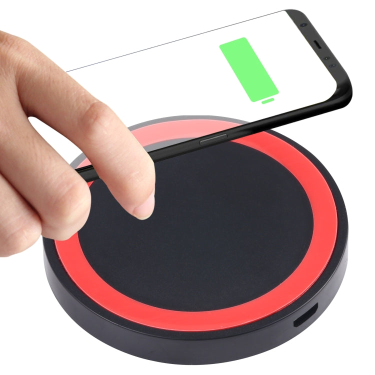Tappetino di ricarica wireless Qi rotondo universale