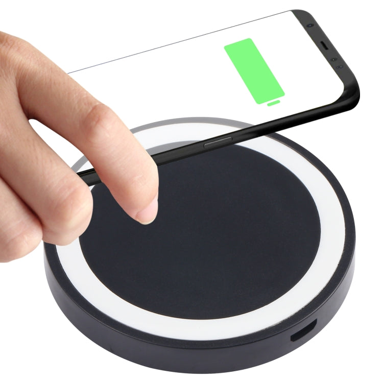 Tappetino di ricarica wireless Qi rotondo universale