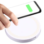 Tappetino di ricarica wireless Qi rotondo universale