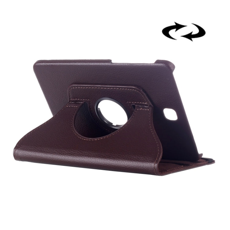 Custodia in pelle con rotazione a 360 gradi Litchi Texture con supporto multifunzionale per Galaxy Tab S2 8.0