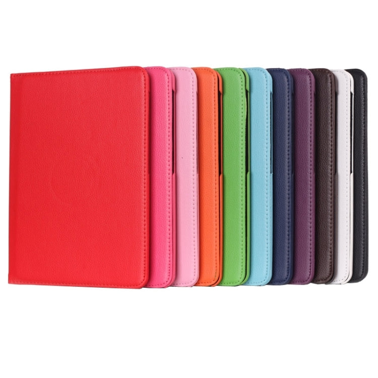 Custodia in pelle con rotazione a 360 gradi Litchi Texture con supporto multifunzionale per Galaxy Tab S2 9.7