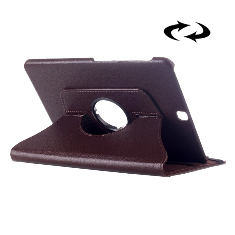 Custodia in pelle con rotazione a 360 gradi Litchi Texture con supporto multifunzionale per Galaxy Tab S2 9.7