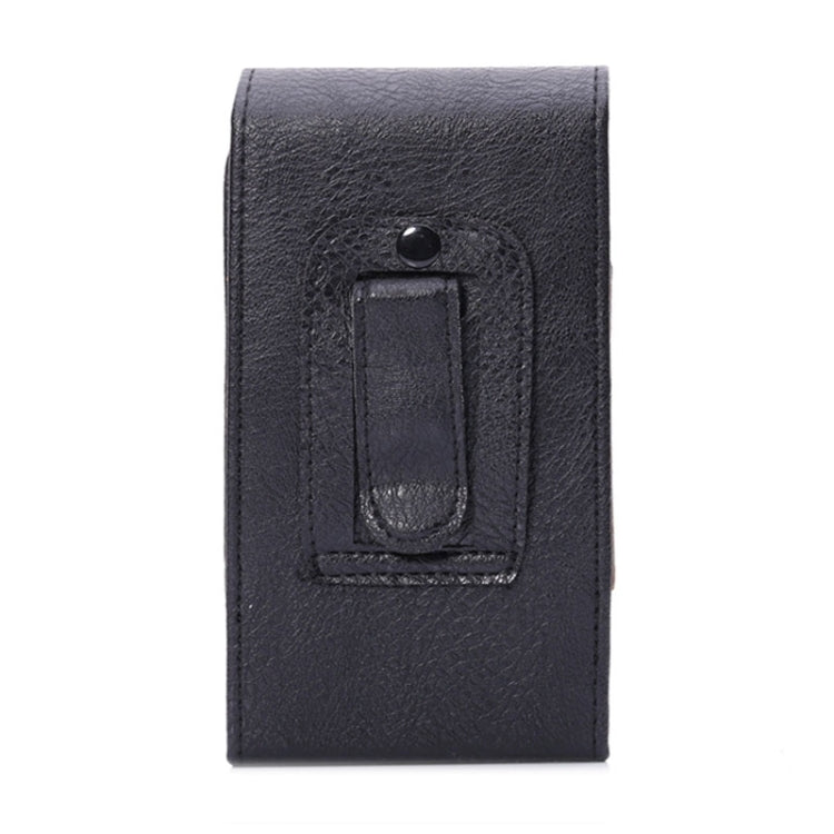 Custodia in pelle universale stile verticale con texture Litchi con foro di sicurezza per Galaxy Mega 2 / Note 4 / Note 3