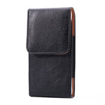 Custodia in pelle universale stile verticale con texture Litchi con foro di sicurezza per Galaxy Mega 2 / Note 4 / Note 3