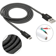 Cavo dati/ricarica da Micro USB a USB di alta qualità in stile rete da 1 m