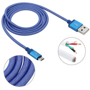 Cavo dati/ricarica da Micro USB a USB di alta qualità in stile rete da 1 m