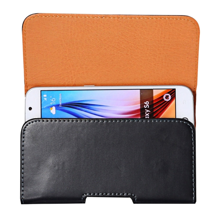 Custodia in pelle con chiusura verticale per smartphone compatibi