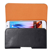 Custodia in pelle con chiusura verticale per smartphone compatibi