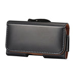Custodia in pelle con chiusura verticale per smartphone compatibi