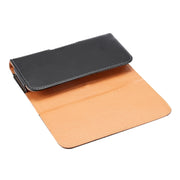 Custodia in pelle con chiusura verticale per smartphone compatibi